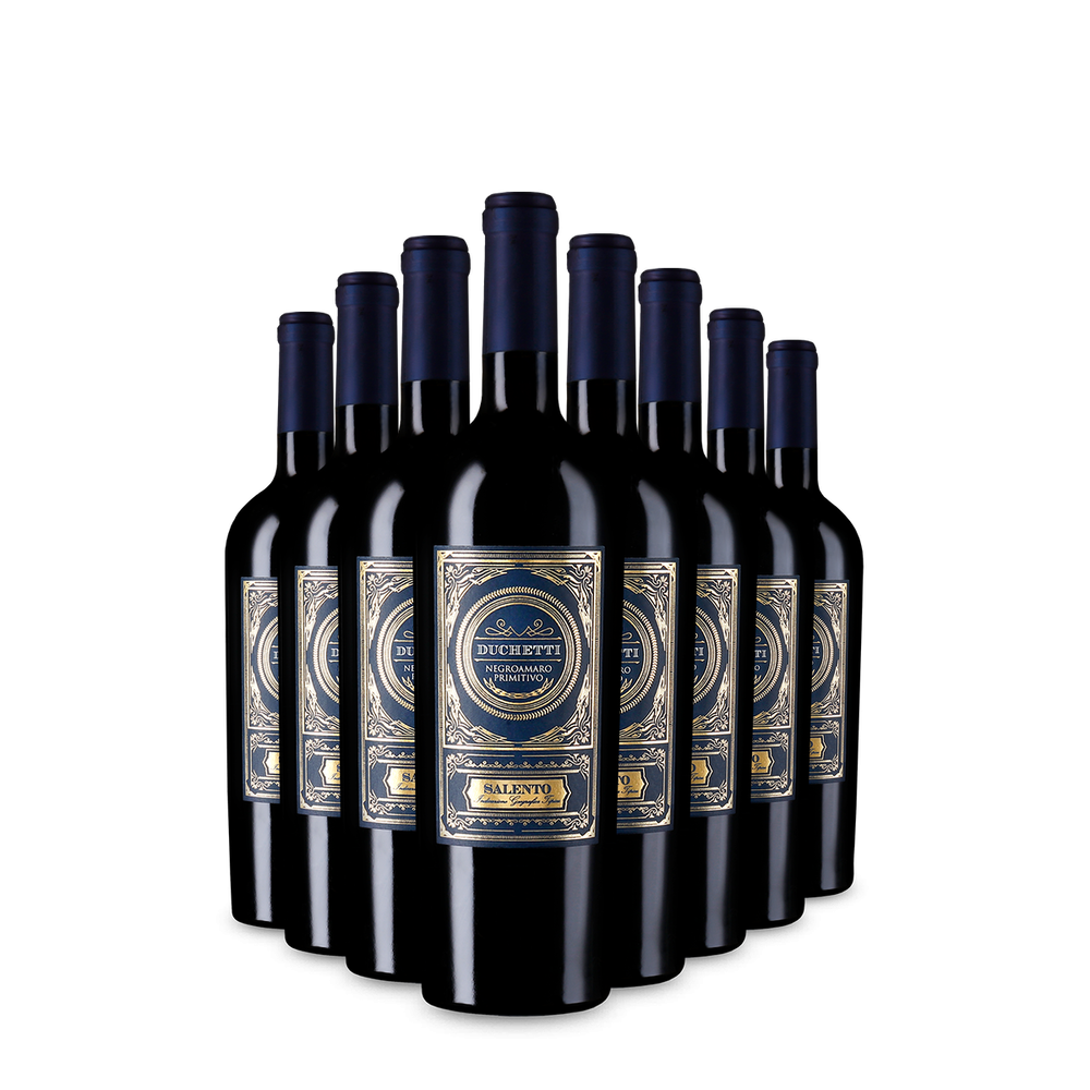 8 lahví Duchetti Negroamaro Primitivo 2024 – Gold