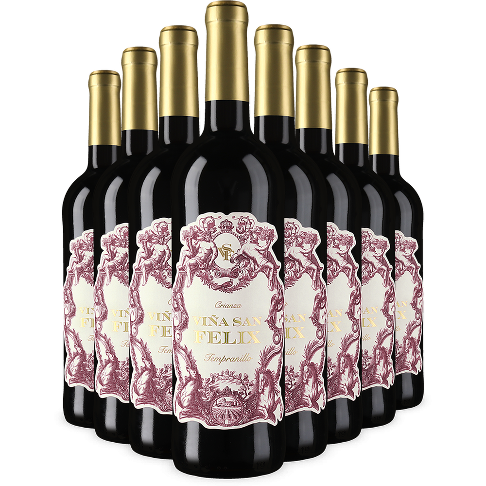 8 lahví Tempranillo Crianza 2021 – Gold