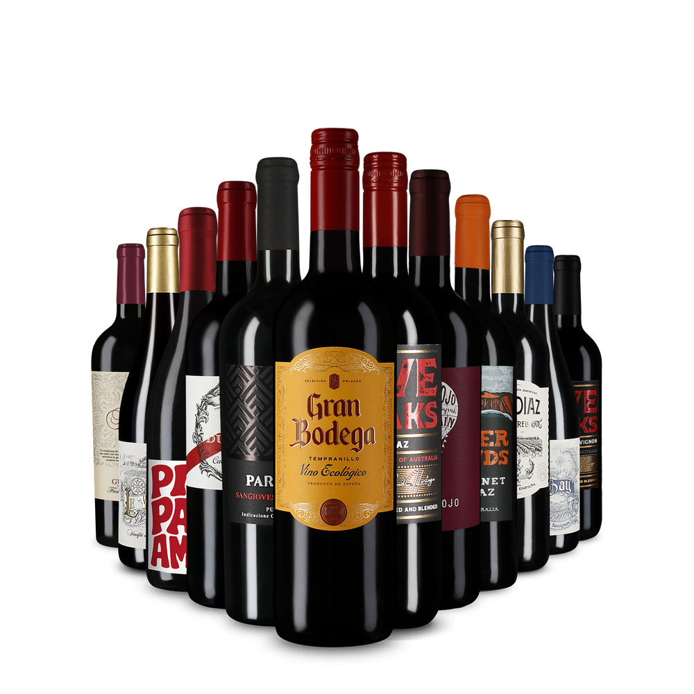 Červené víno v XXL: Hvězdné balení po 12 kusech – Gold