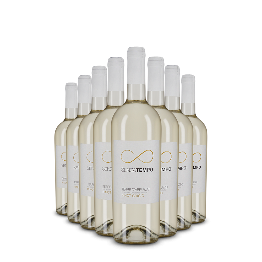 8 lahví Senza Tempo Pinot Grigio 2025 – Gold