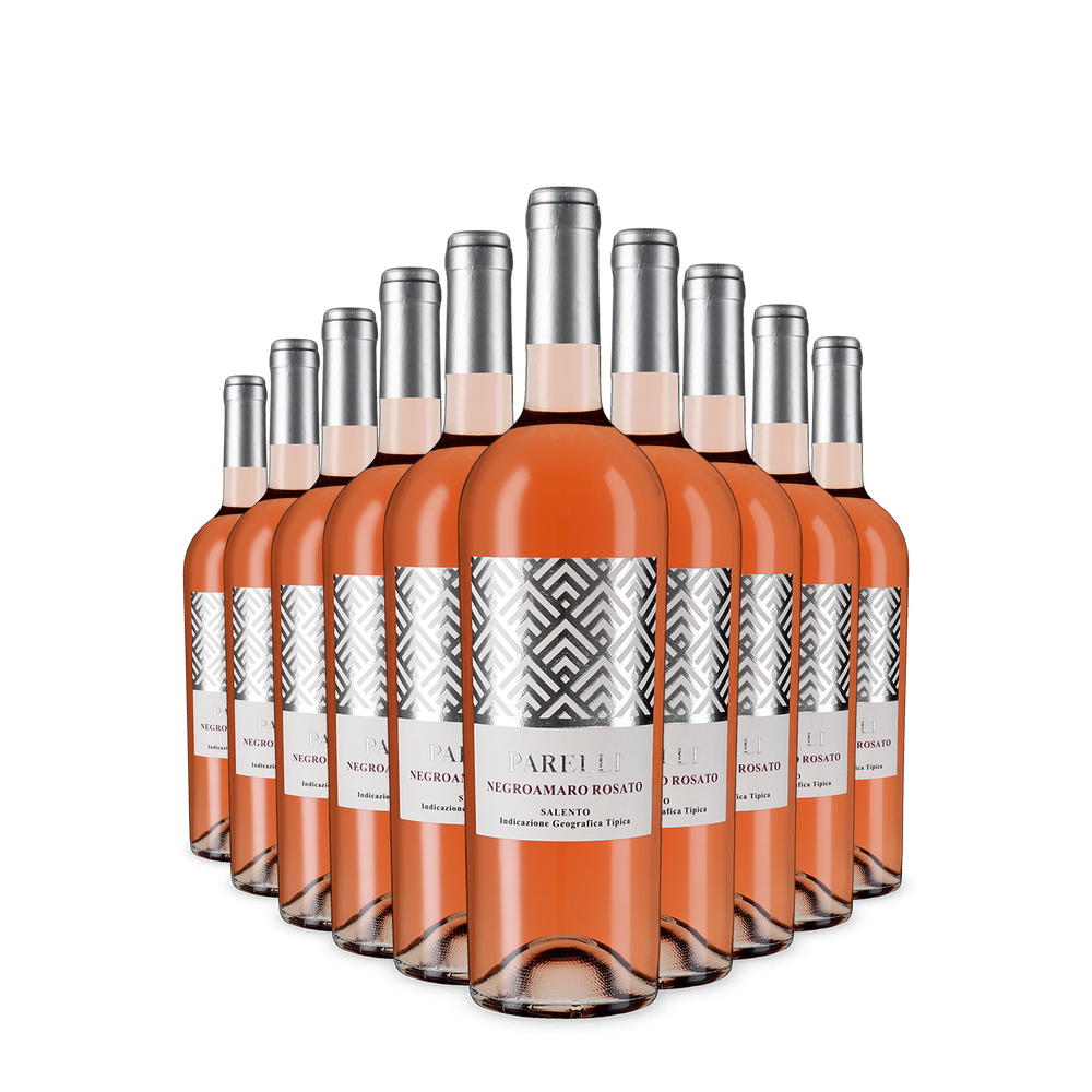 10 lahví Parelli Negroamaro Rosato 2025