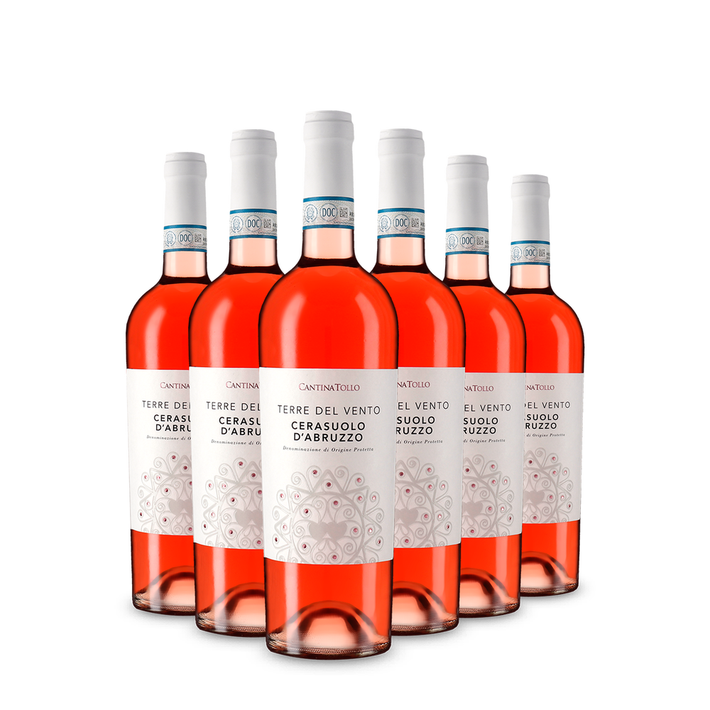 6 lahví Terre del Vento Cerasuolo d'Abruzzo Rosato 2025
