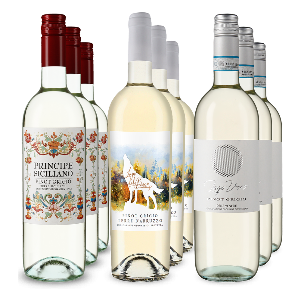 3x3 Cesta s Pinot Grigio třemi regiony