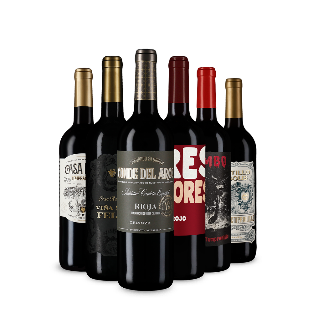 6x1 Pestrý výběr Tempranillo pro znalce