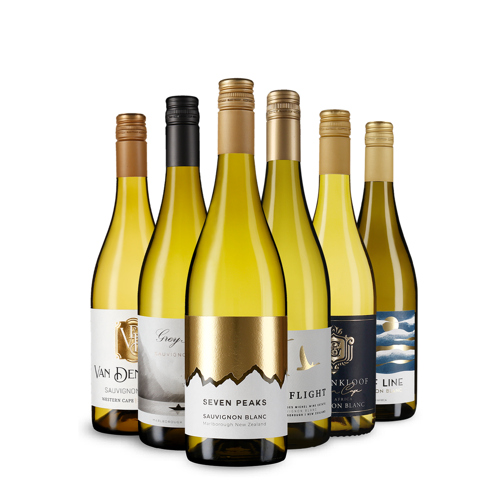 6x1 Rozmanitost Sauvignon Blanc z Nového Zélandu a Jižní Afriky
