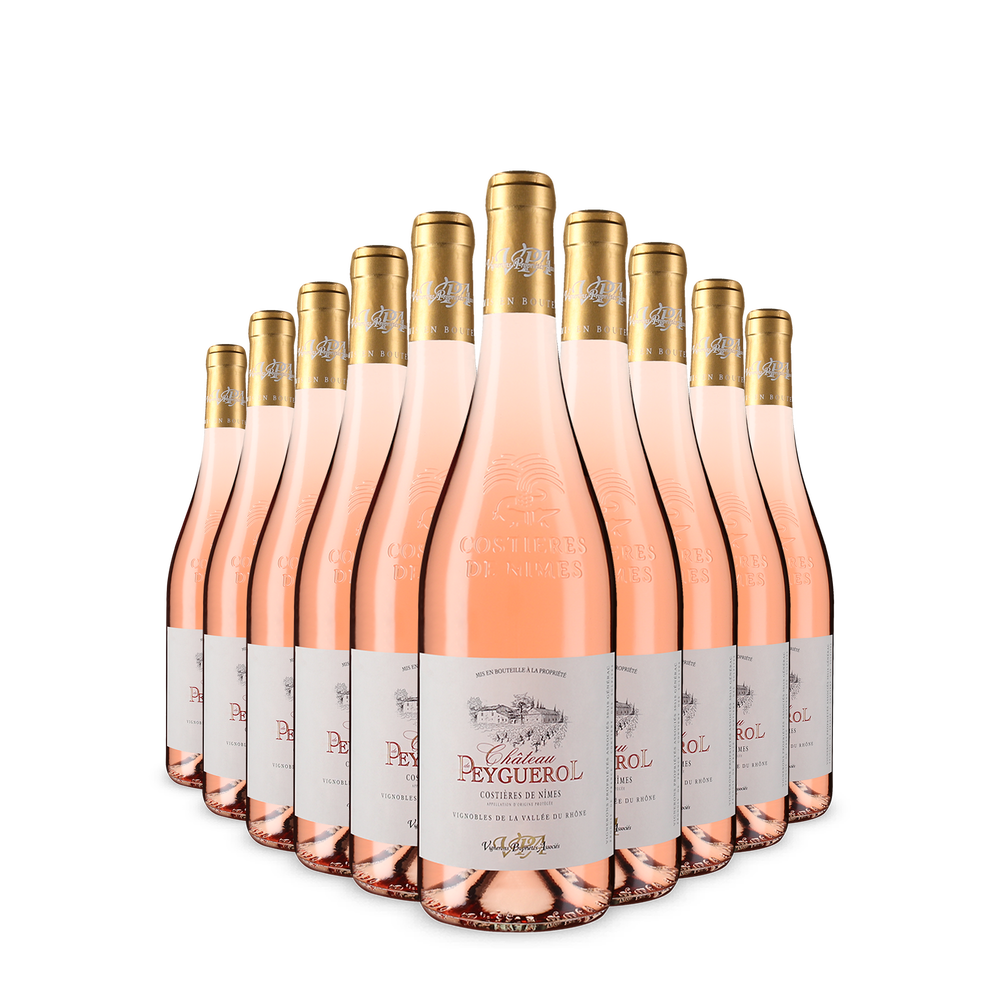 10x Chateau Peyguerol Costières de Nimes Rose 2025
