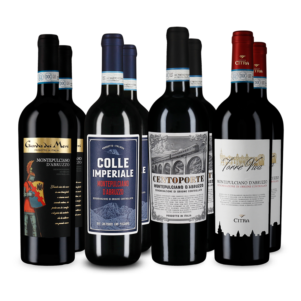 4x2 Montepulciano d'Abruzzo: požitek z červeného vína ze střední Itálie