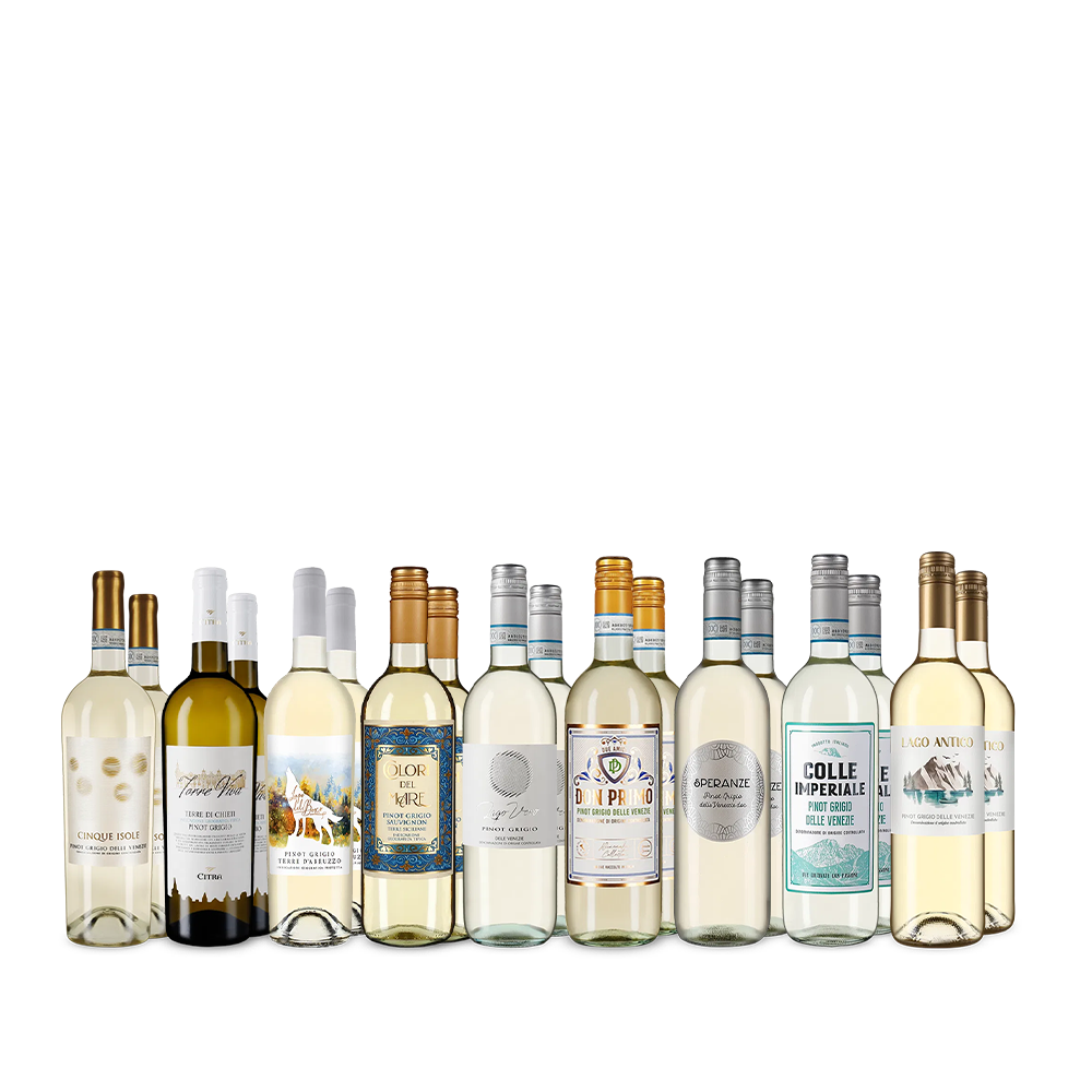 9x2 Pestrá nabídka Pinot Grigio za výhodnou cenu