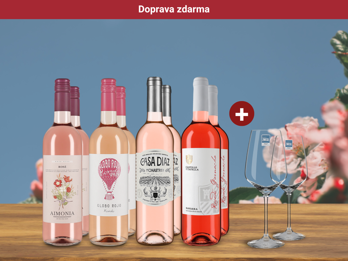 4x2 Ta nejlepší Rosada + 2 Schott Zwiesel sklenice